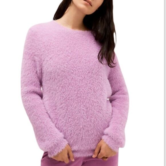 Kate Spade New York Lilac Spritz Fuzzy Knit Sweater NWOT Size Small - Picture 1 of 7